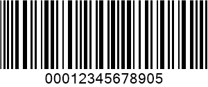 ITF (Interleaved 2 з 5) barcode example