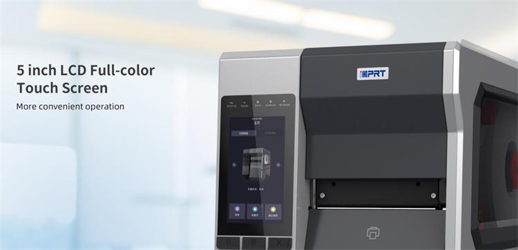 iDPRT iK4 High-Performance Industrial Printer має 5 дюймів LCD повного кольору екрана торкання